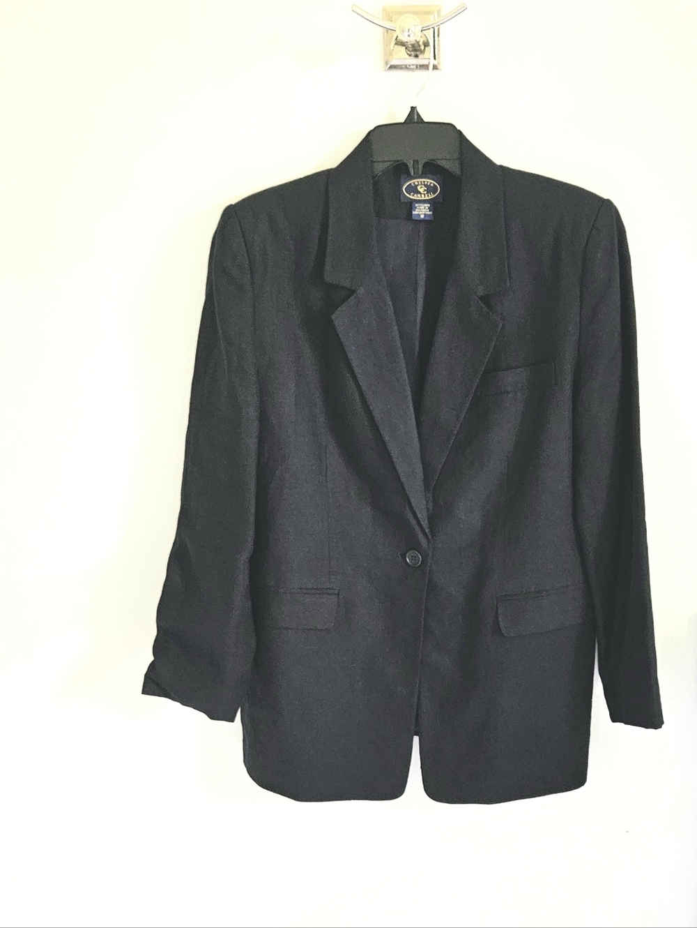 Navy Blue Chelsea Cambell Linen Blazer